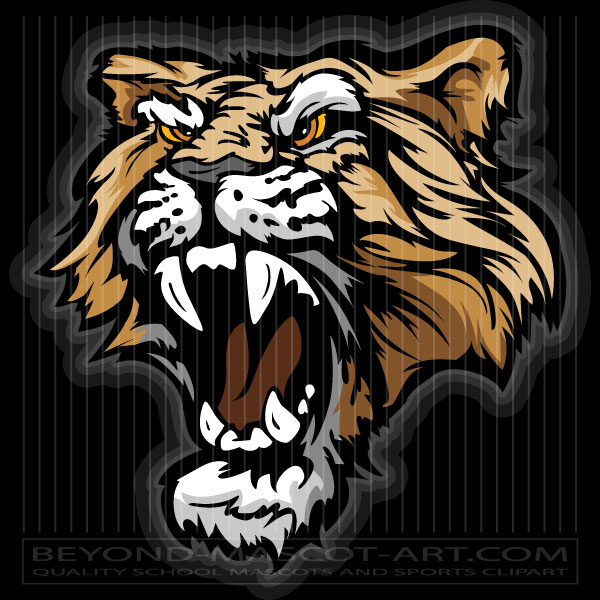 600x600 Mountain Lion Mascot Graphic Vector Mountain Lion Image