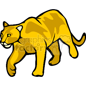 300x300 Mountain Lion Walking Clipart Royalty Free Gif, Clipart