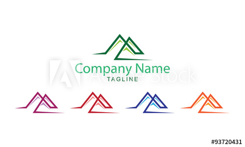 500x300 Mountain Logo Vector