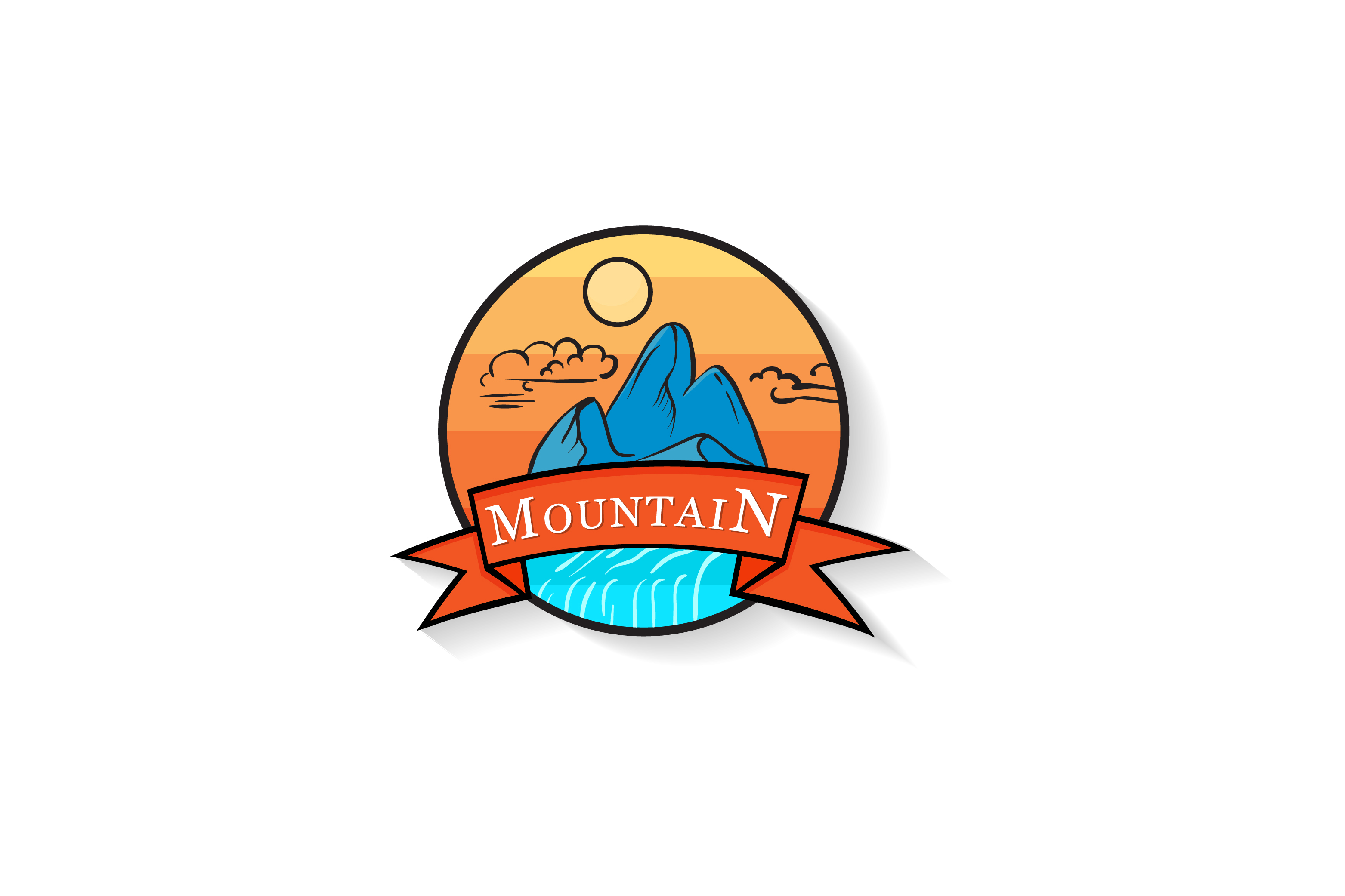 3125x2083 Mountain Logo Vector Design Graphic
