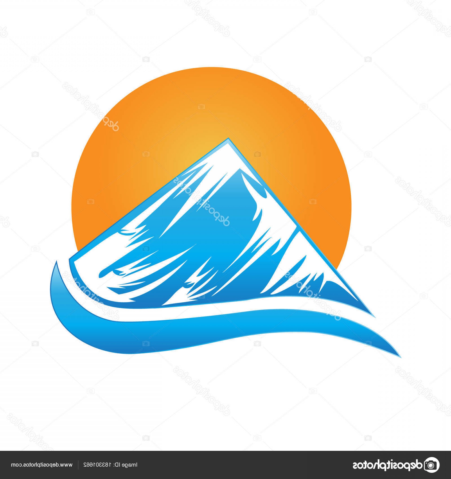 1920x2040 Stock Illustration Sun Mountain Logo Vector Catchsplace
