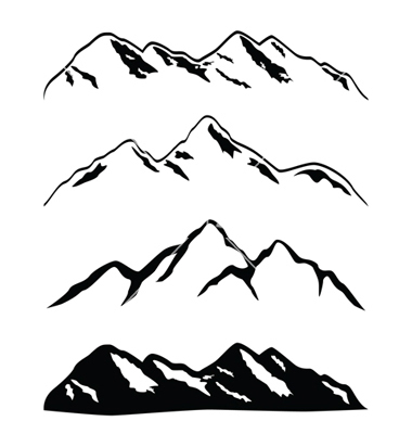 Mountain Outline Vector