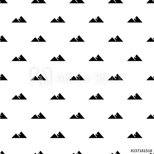 500x500 Mountain Pattern Seamless Vector Repeat For Any Web Design