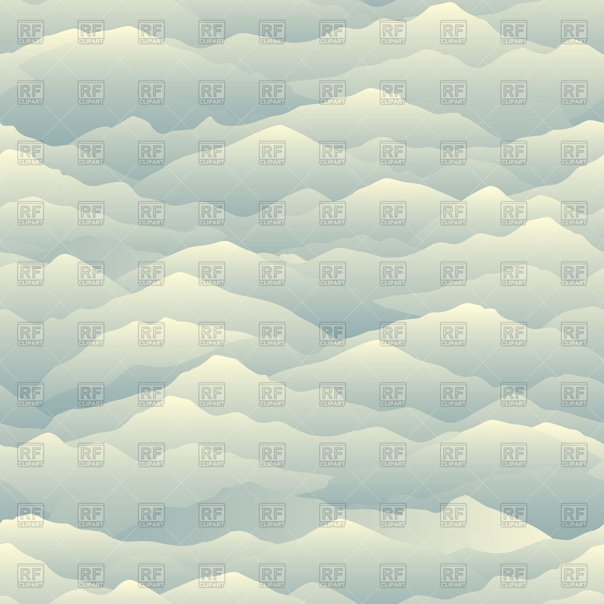 1200x1200 Mountain Skyline Wavy Seamless Pattern Vector Image Of Backgrounds