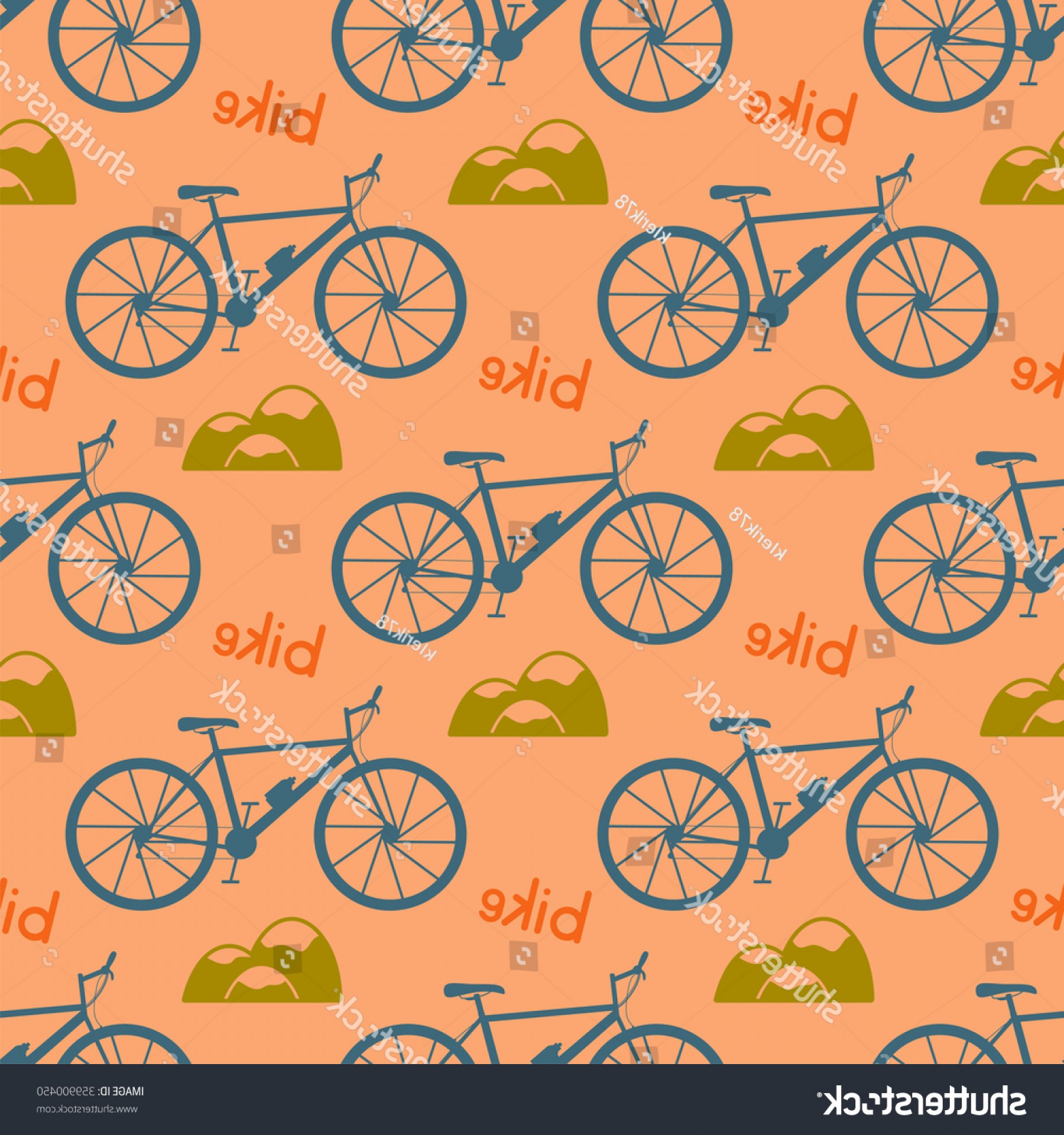 1800x1920 Seamless Bicycle Pattern Mountain Bike Vector Hoodamathrun