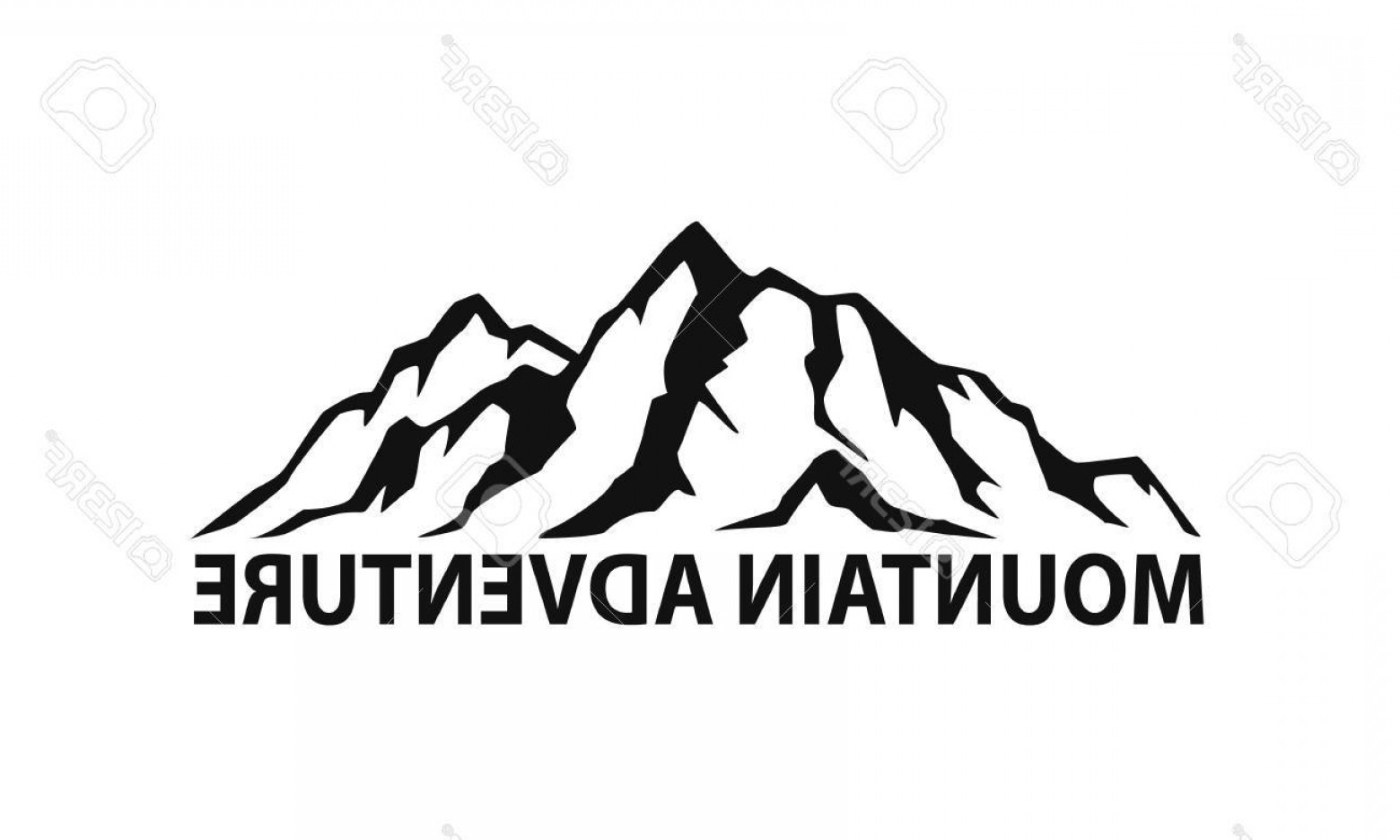 1560x936 Artistic Photostock Vector Mountain Range Symbol Silhouette