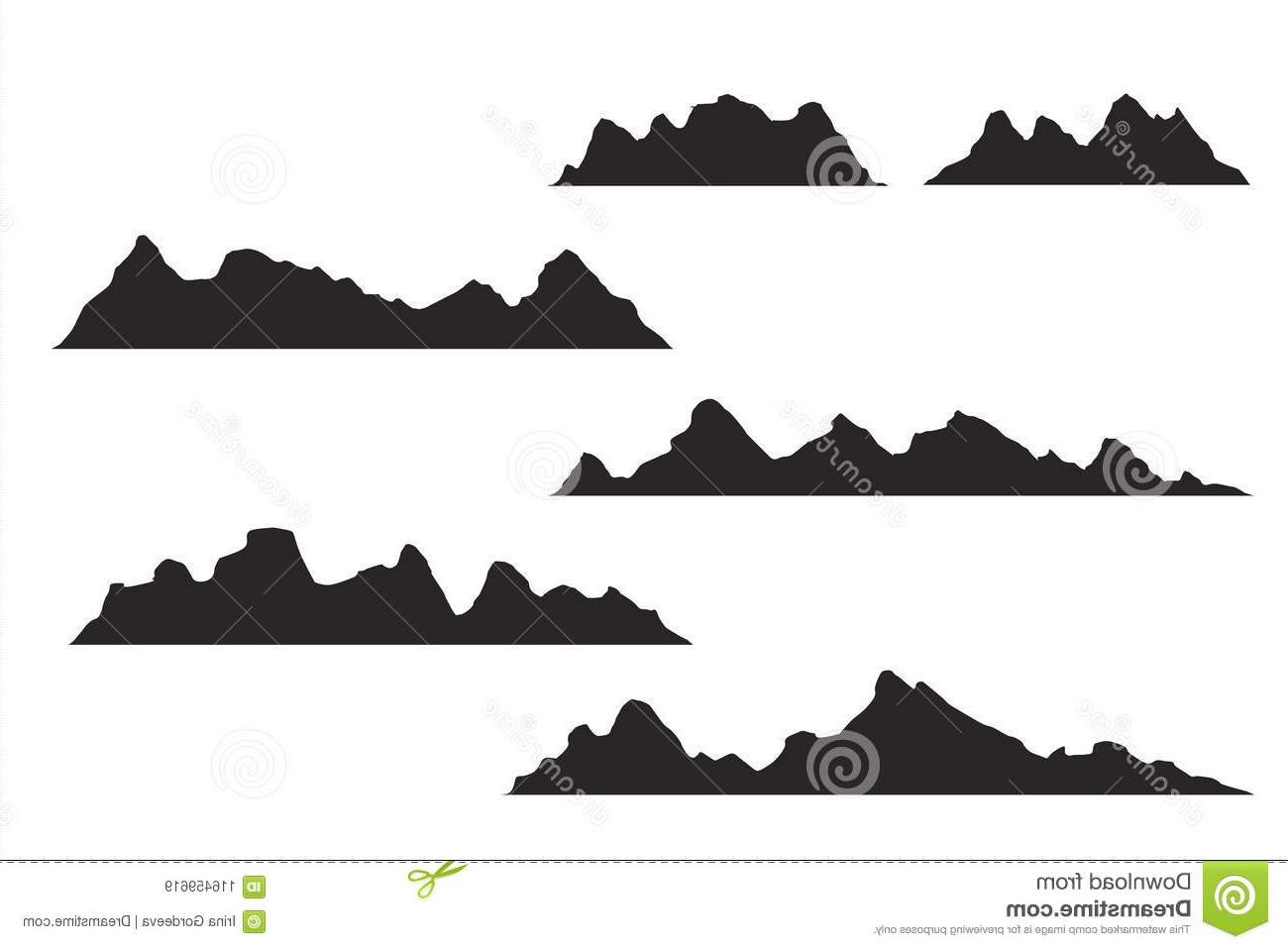 1300x958 Best Hd Rocky Mountain Silhouette Vector Library Vector Images