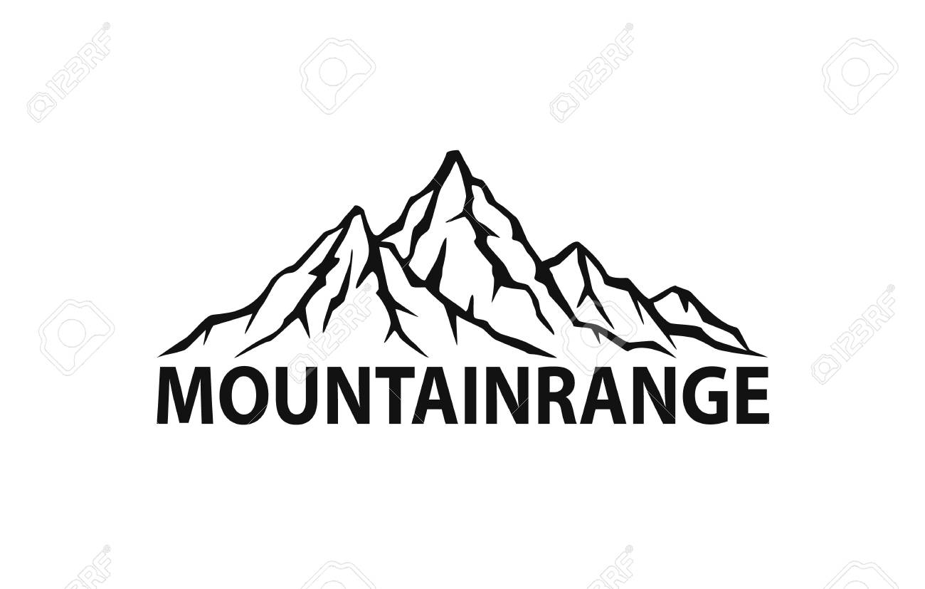 1300x827 Collection Of 'mountain Range Silhouette Vector' Download More