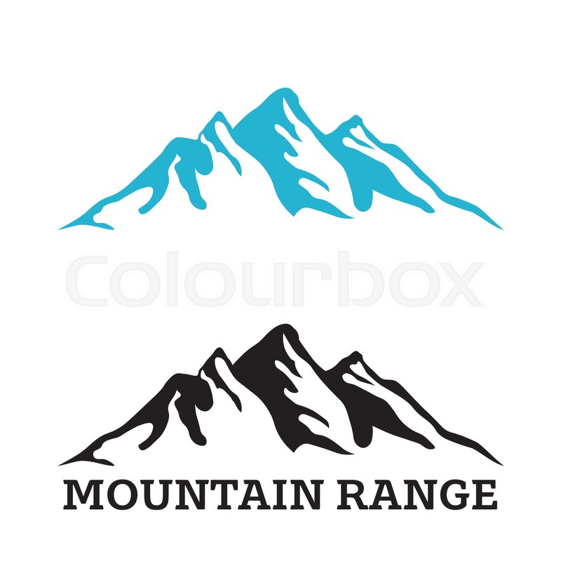 800x800 Company Logo Template With Mountain Stock Vector Colourbox