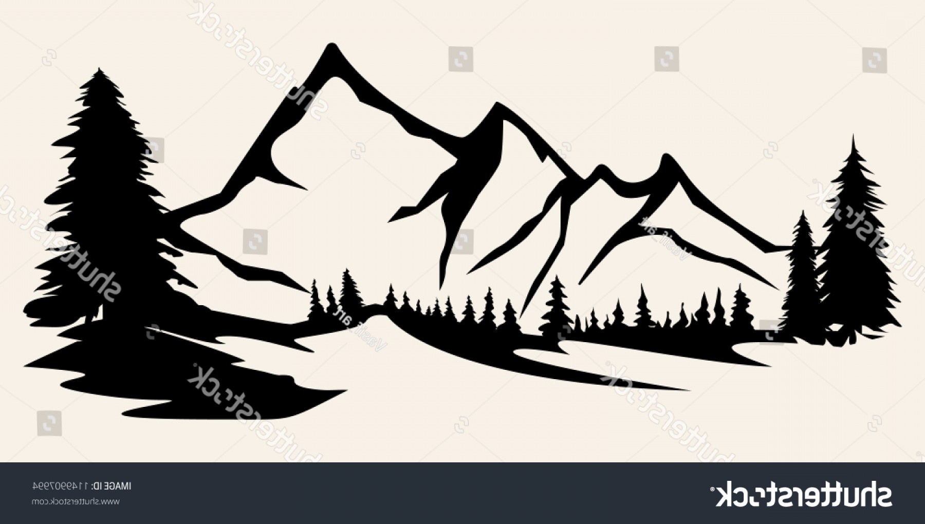 Mountain Range Vector at Vectorified.com | Collection of Mountain Range ...