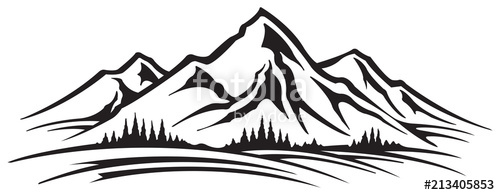 500x195 Mountain Range Stock Image And Royalty Free Vector