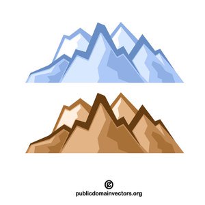 Mountain Range Vector Art