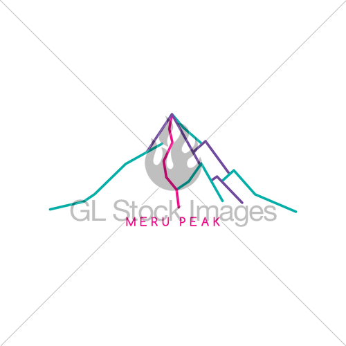 500x500 Mountain Range Theme Gl Stock Images