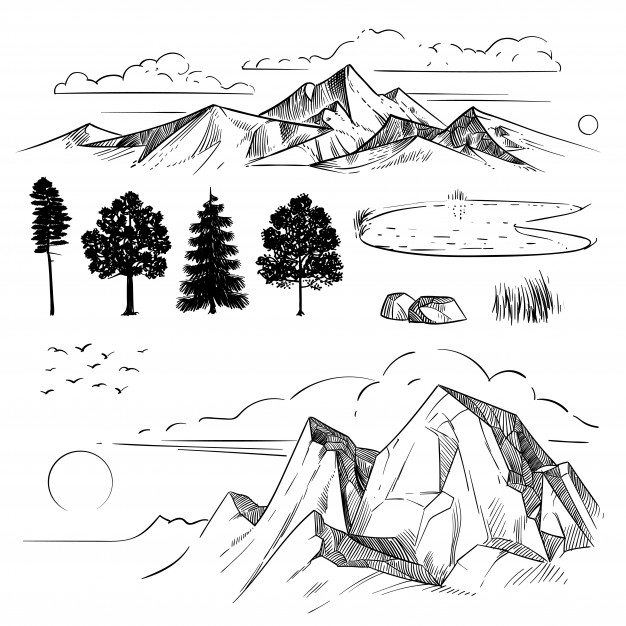 626x626 Mountain Range Vectors, Photos And Free Download