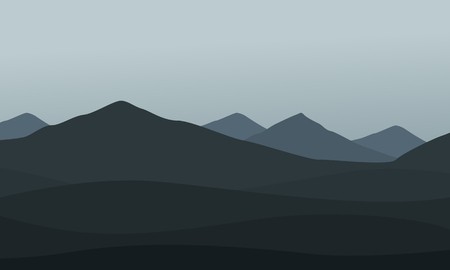 450x270 Collection Of Mountain Landscape Vector Art Illustration Royalty