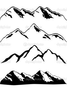 236x314 Silhouette Of Mountain Range