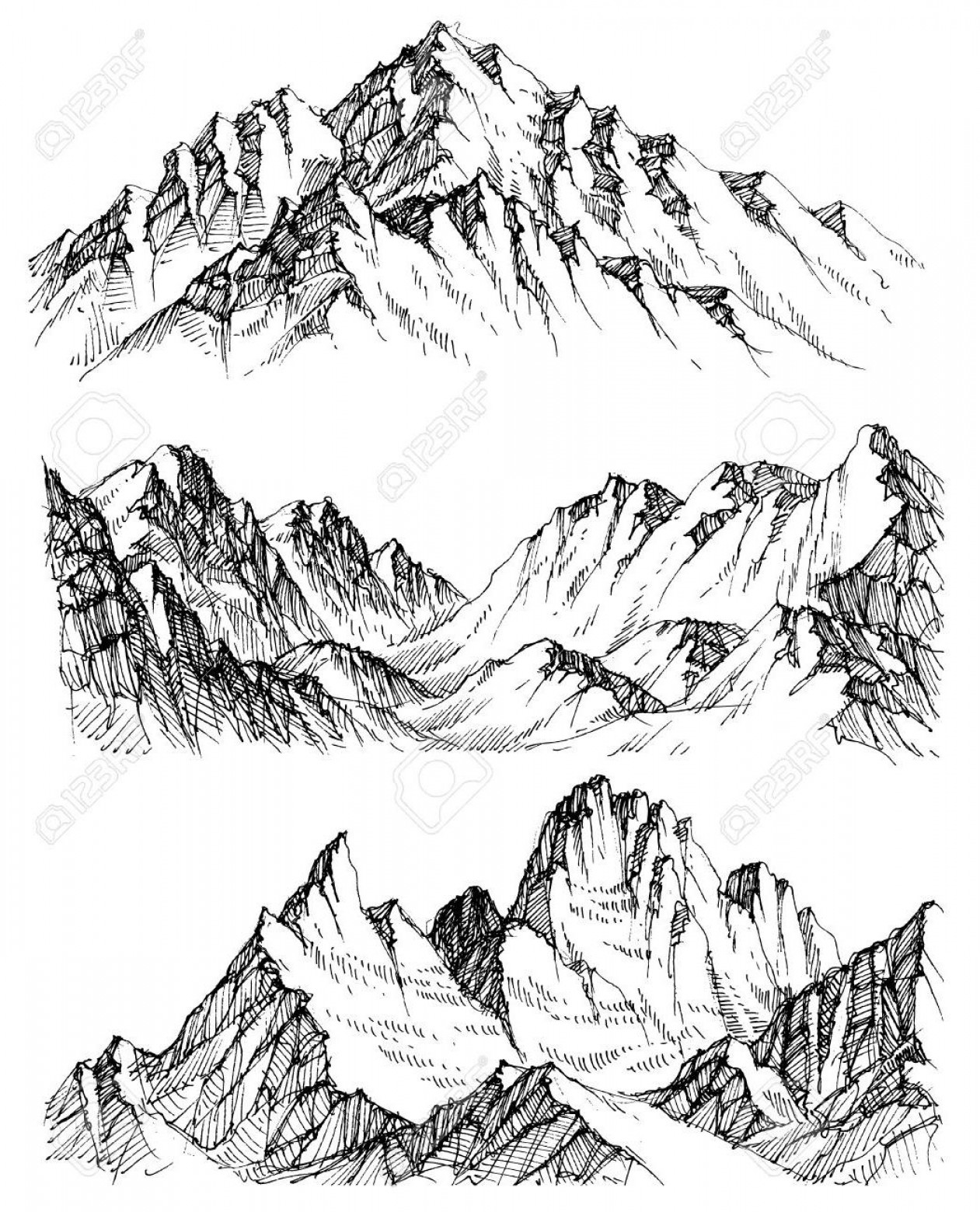 1261x1560 Trees With Mountains Vector Art Cultracing