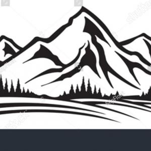300x300 Photostock Vector Mountain Silhouettes On The White Background