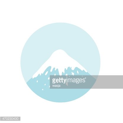 416x416 Mountain Top, Vector Logo Premium Clipart