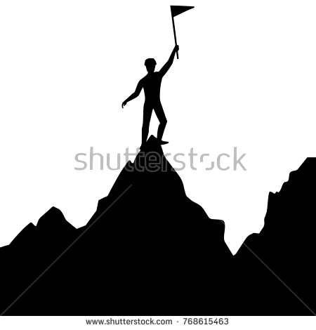 450x470 Mountain Top Silhouette