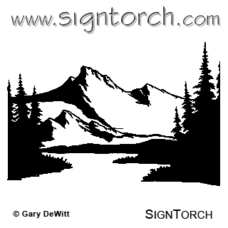 320x320 Image Result For Silhouette Mountains And Trees Vectors Cut Outs