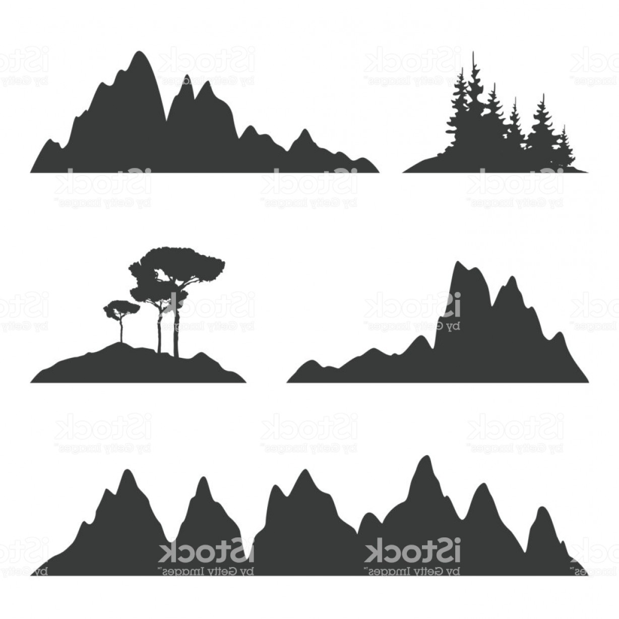 1228x1228 Vector Art Mountain Tree Water Soidergi