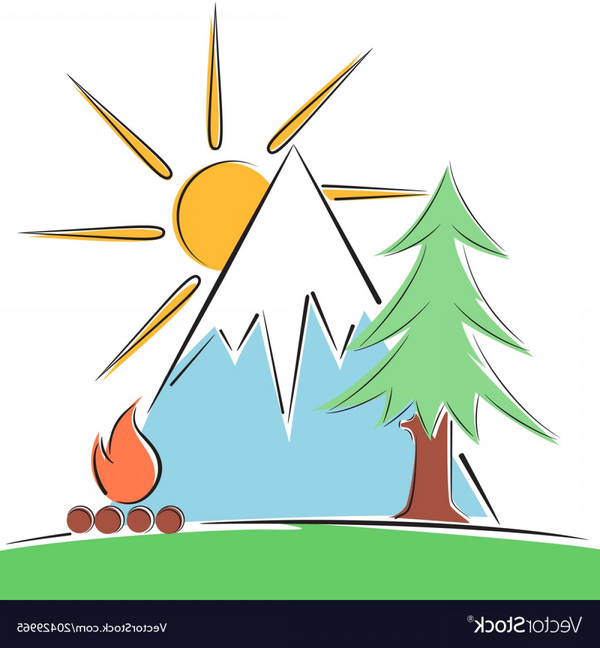 1200x1296 Colorado Mountain With Trees Vector Soidergi