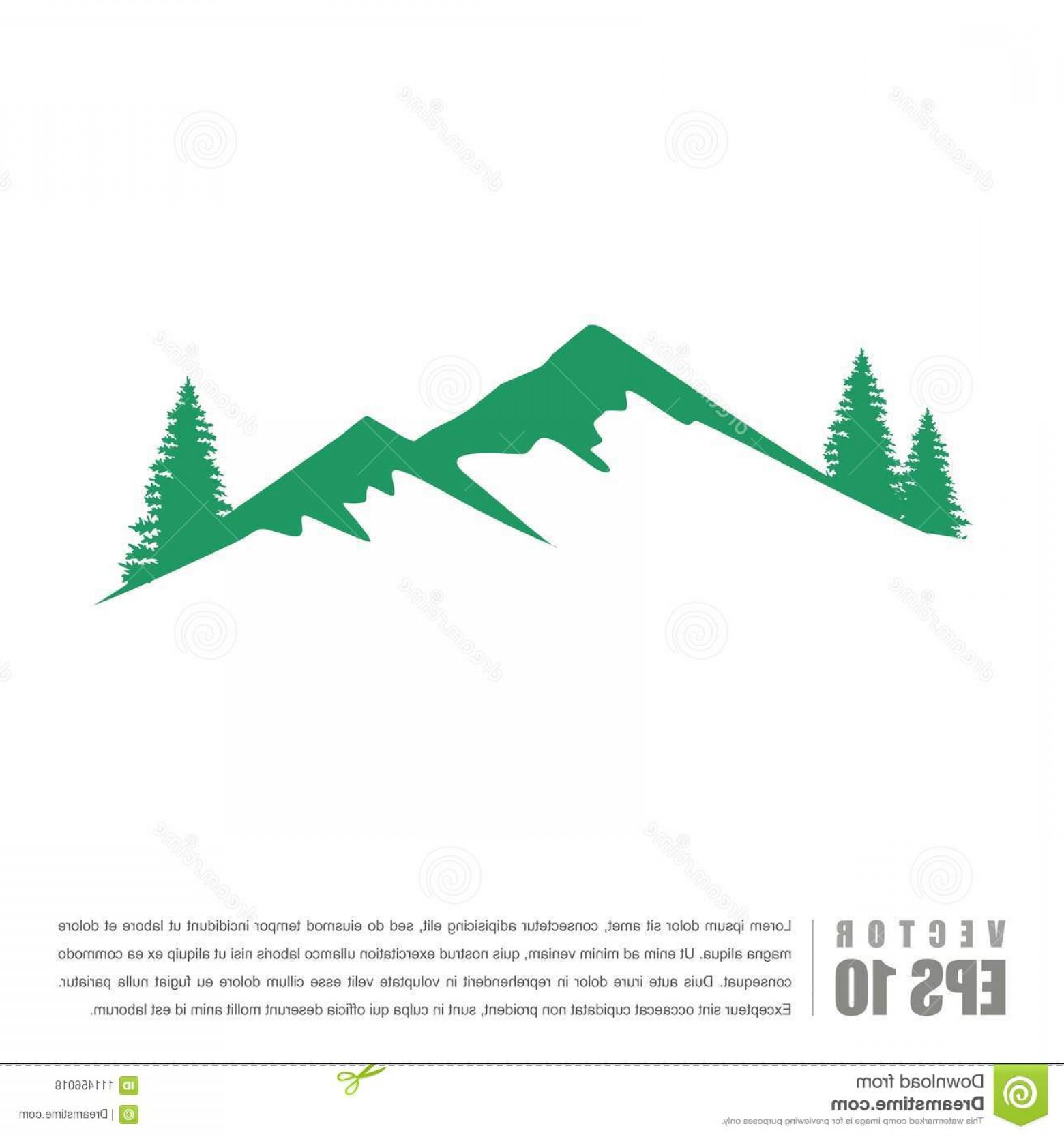 1560x1668 Colorado Mountain With Trees Vector Cultracing