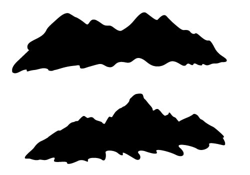 500x350 Silhouette Mountain Vector