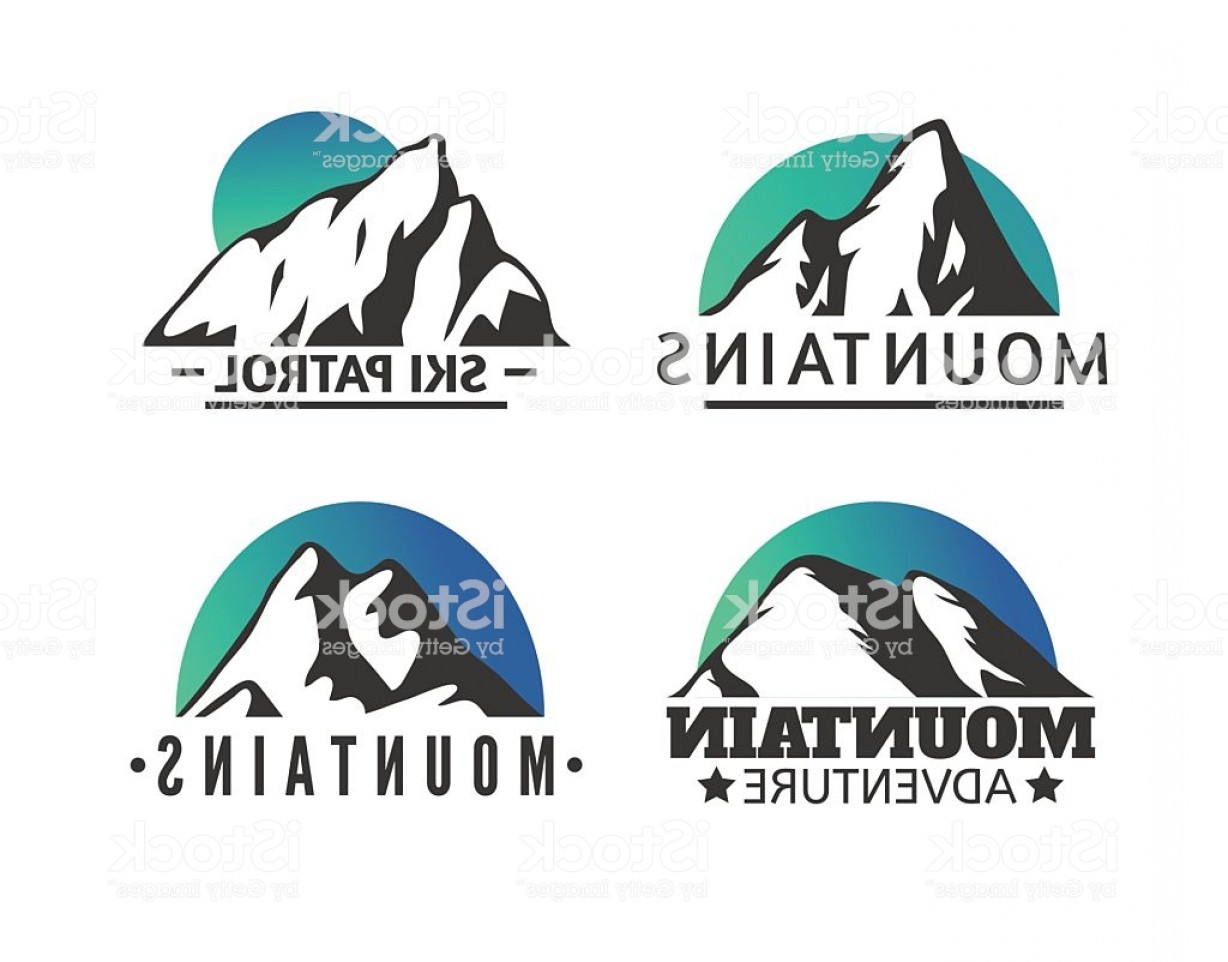 1228x962 Hand Drawn Mountains Logo Set Ski Resort Vector Icons Mountain Gm