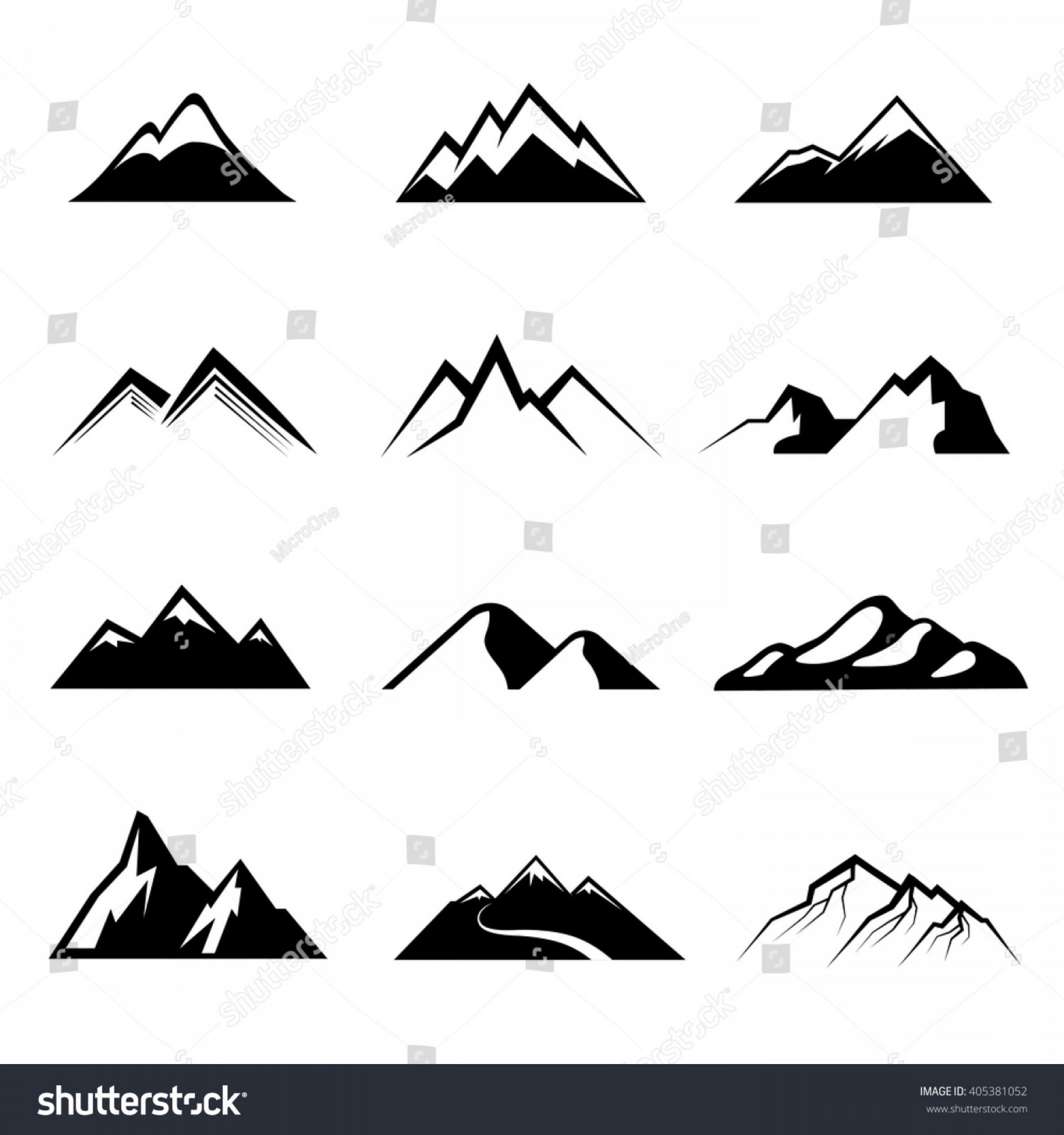 Mountains Vector Nature Outdoor Mountain Silhouettes Handandbeak 2160x2304 Mountains Vector Nature Outdoor Mountain Silhouettes Handandbeak