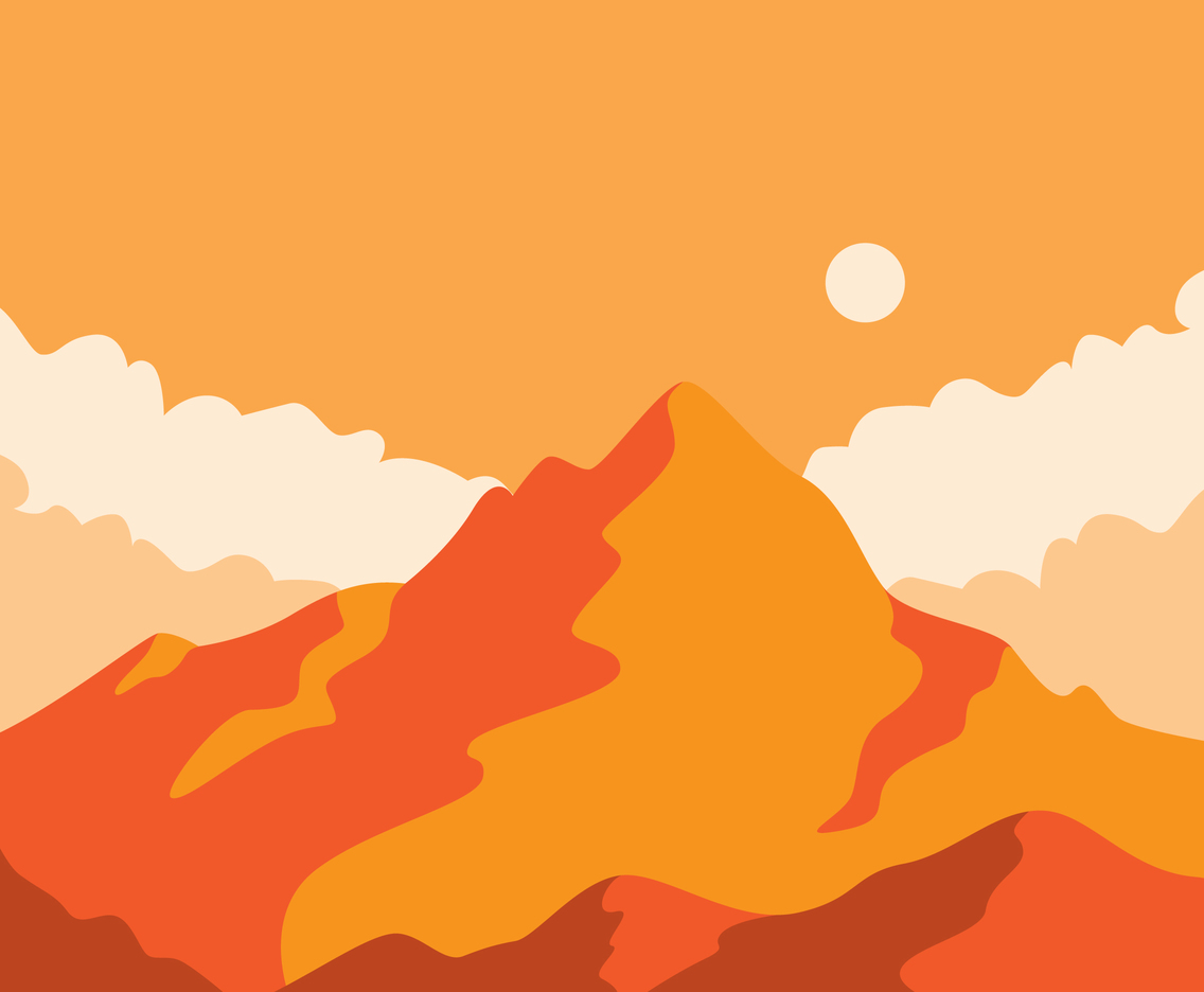 Mountain Landscape In Orange Tone Vector Art Graphics 1136x936 Mountain Landscape In Orange Tone Vector Art Graphics