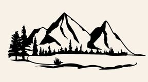 288x160 Huge Collection Of 'mountain Silhouette Vector Free' Download