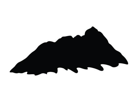 550x354 Vector Mountain Silhouette