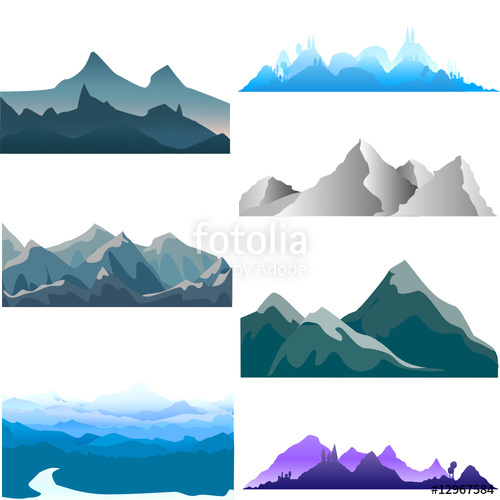 500x500 Mountain Vector Stock Image And Royalty Free Vector