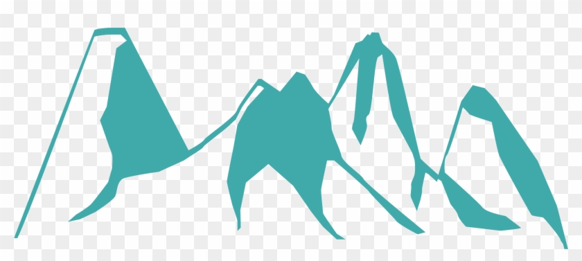 840x377 Beautiful Mountain Drawing Silhouette