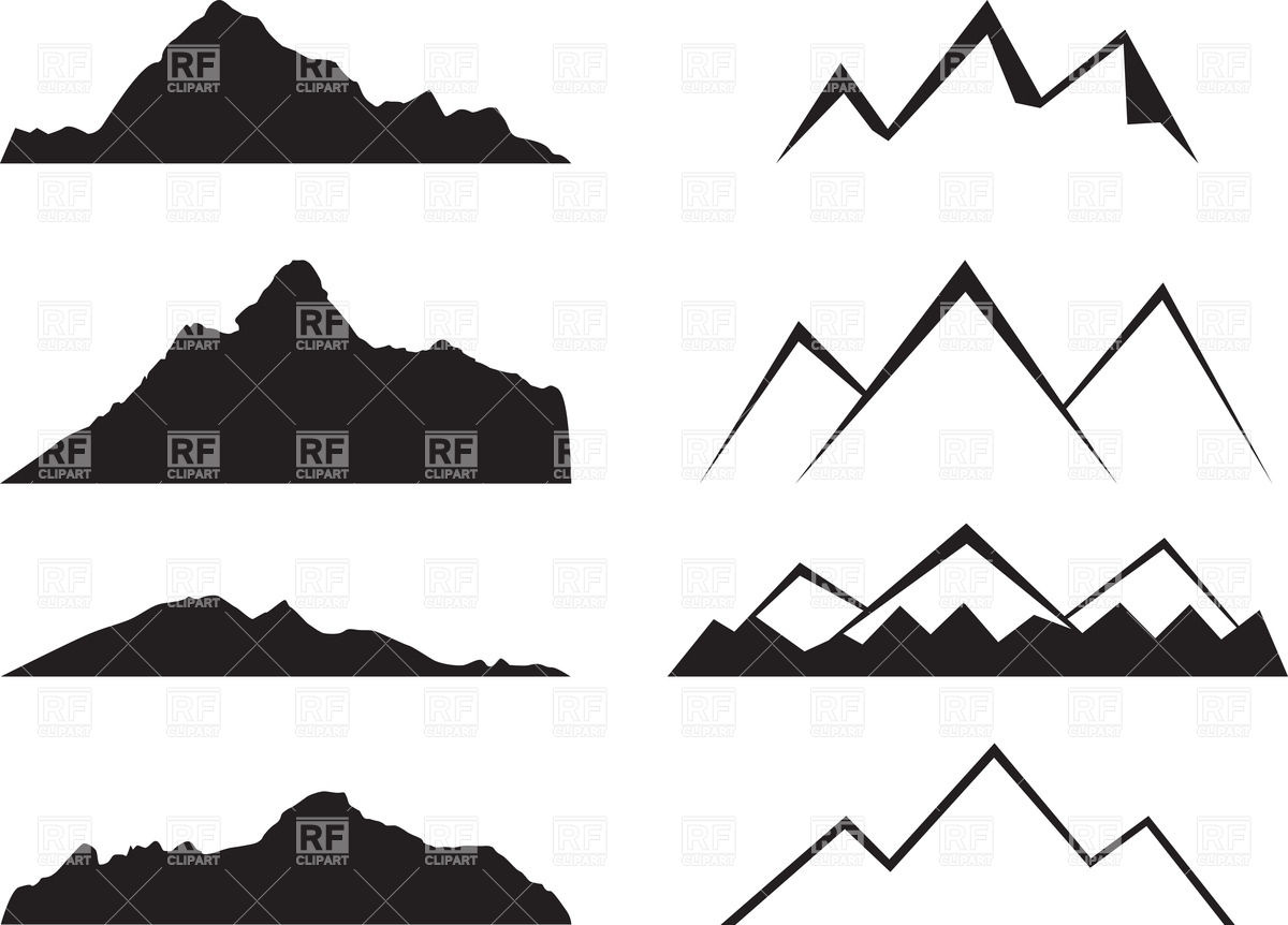 1200x862 Huge Collection Of 'mountain Silhouette Vector Free' Download