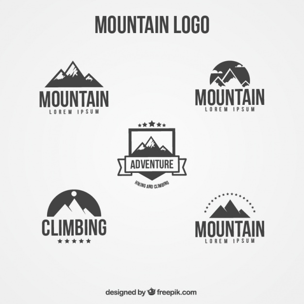 626x626 Logos Set Of Flat Mountain Vector Free Download