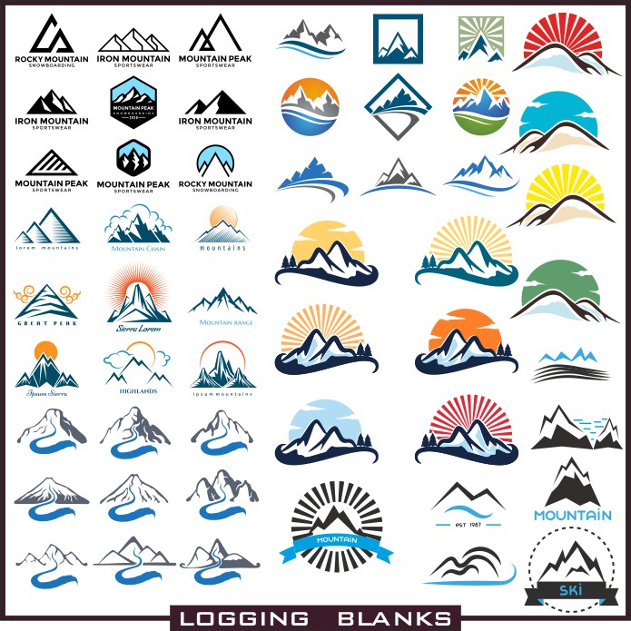 695x695 Thumbnail Logo Vector Mountains Download Free In Cdr, Png