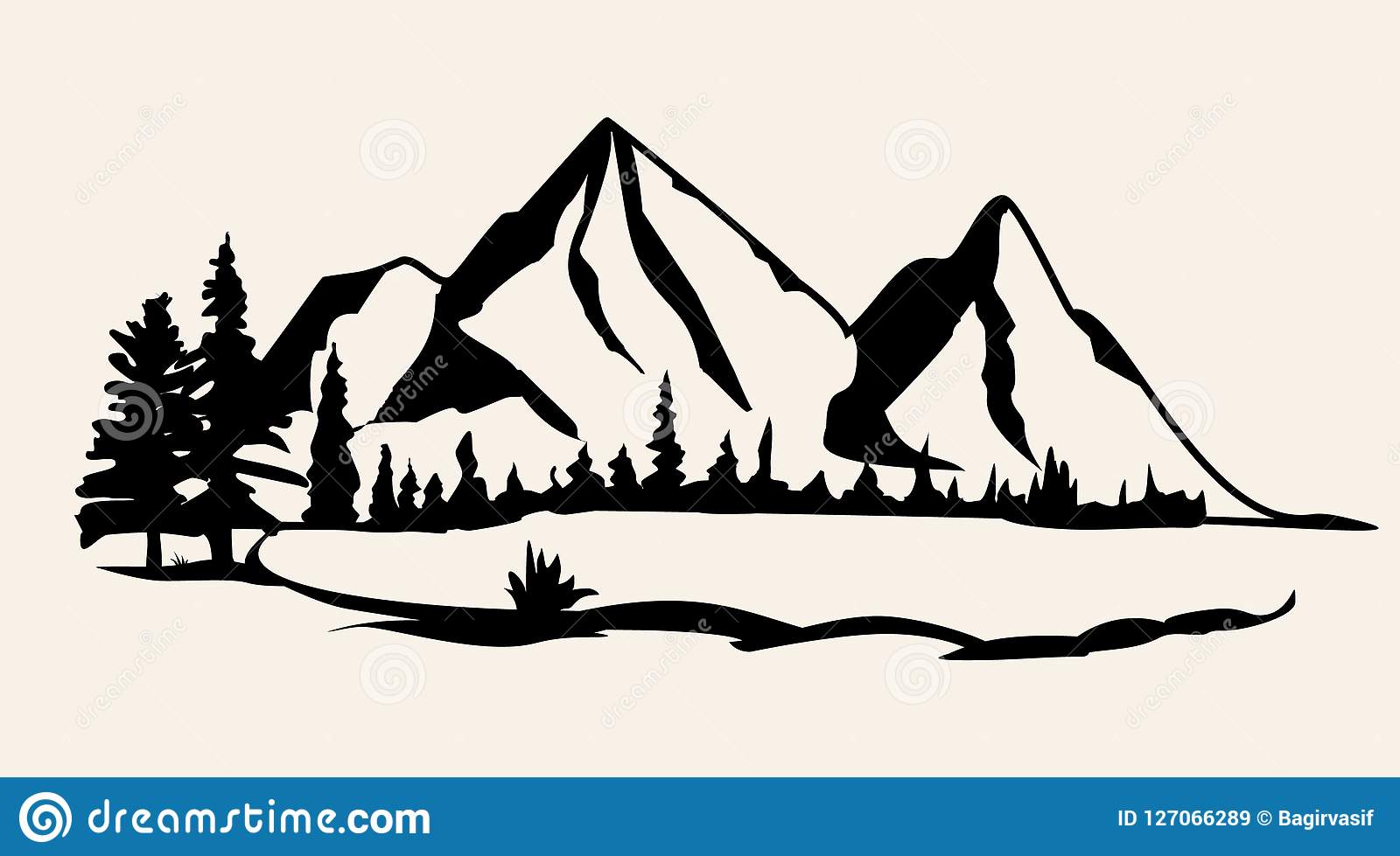 1600x979 Huge Collection Of 'mountain Silhouette Vector' Download More