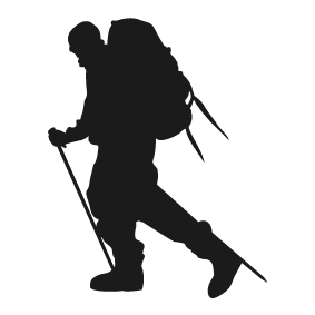 283x283 Mountaineer Silhouette Silhouette Of Mountaineer