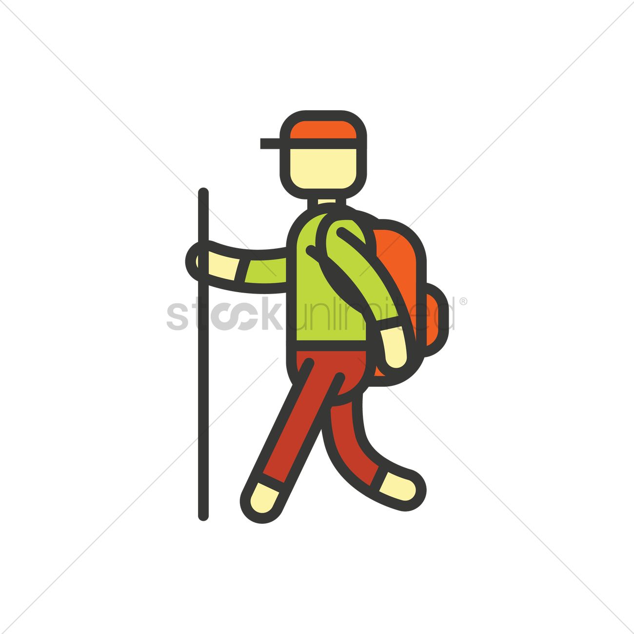 1300x1300 Mountaineer Vector Image