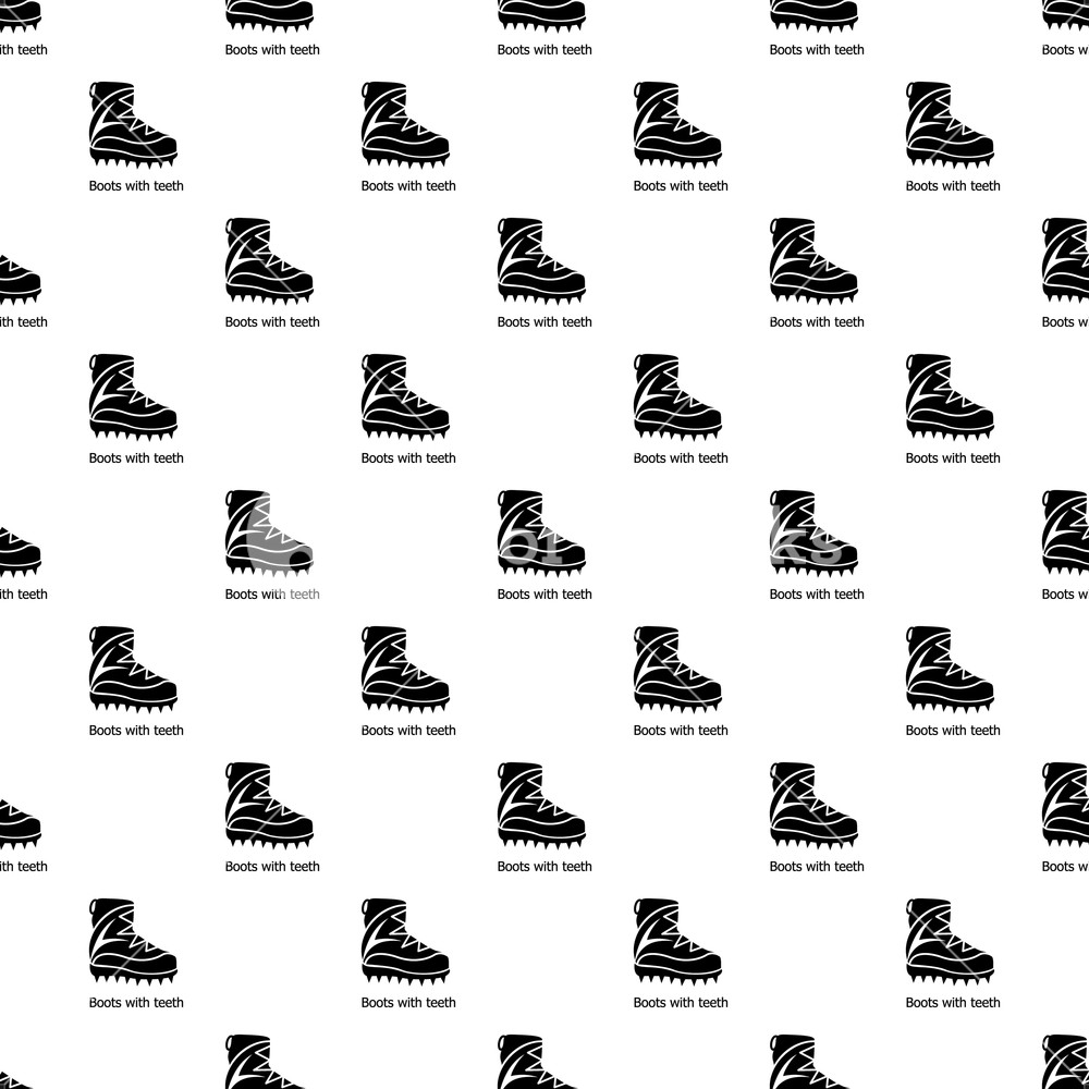 1000x1000 Mountaineer Shoes Pattern Vector Seamless Repeating For Any Web