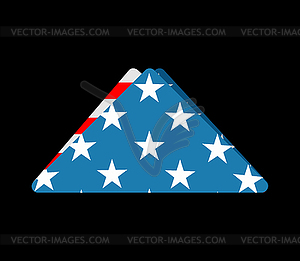 300x261 Folded Usa Flag Symbol Of Mourning National Symbo