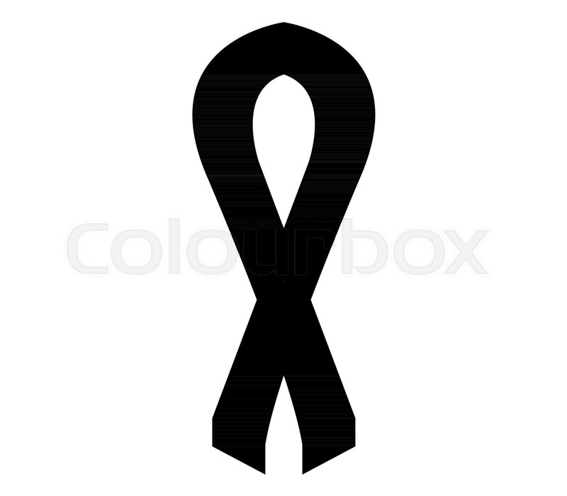 800x700 Mourning Ribbon Icon Stock Vector Colourbox