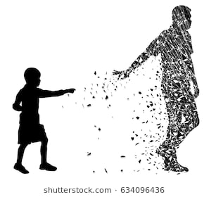 297x280 Silhouette Vector Of Dead Love Concept And Grieving A Relation