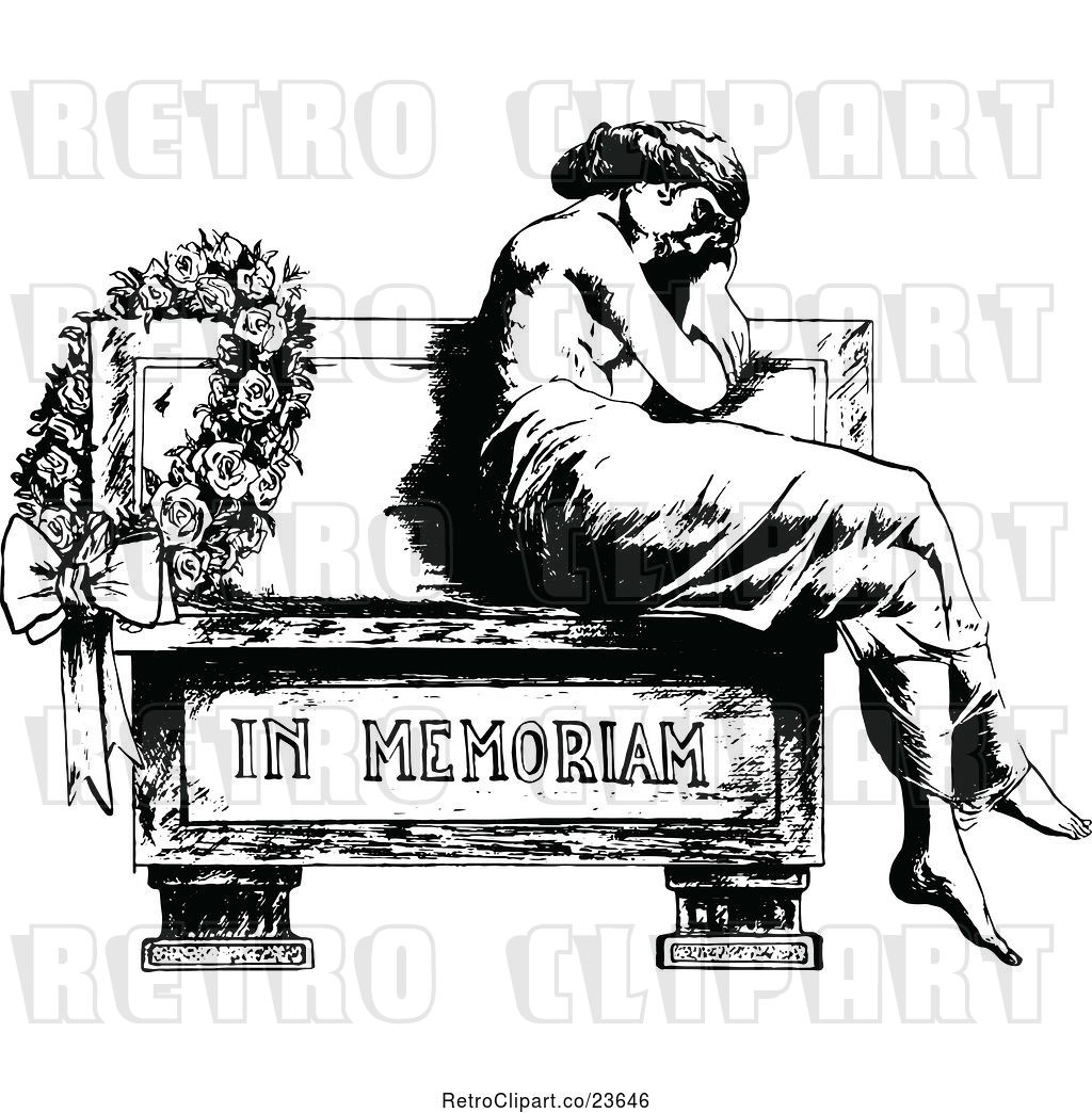 1024x1044 Vector Clip Art Of Retro Sketched Lady Mourning