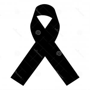 300x300 Black Mourning Ribbon On Transparent Background Vector Catchsplace