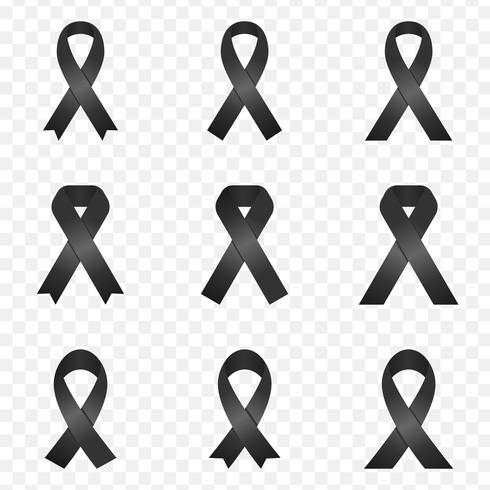 490x490 Black Ribbon Mourning Sign