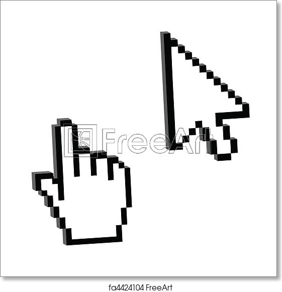 Free Art Print Of Pixelated Hand And Mouse Cursor Pixelated Hand 561x581 Free Art Print Of Pixelated Hand And Mouse Cursor Pixelated Hand